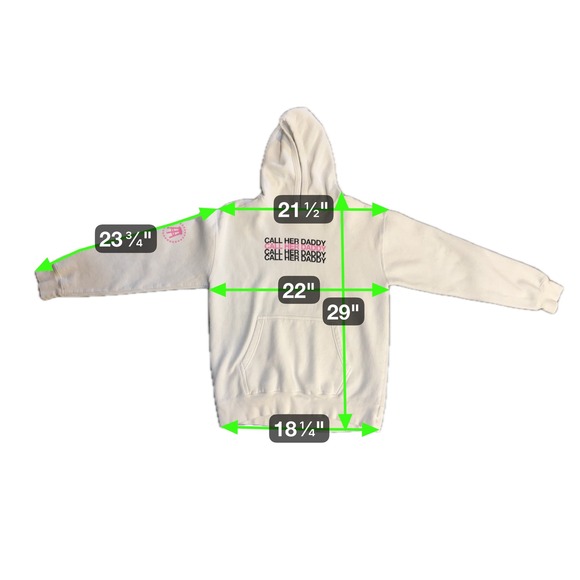 Call Her Daddy Podcast Graphic Hoodie White Streetwear Sweatshirt Large 2018 - Picture 11 of 11